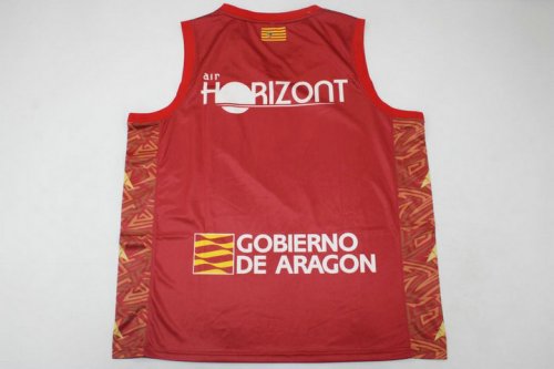 Casademont Zaragoza 2022-23 Red Basketball Jersey